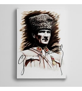 Gazi Mustafa Kemal Atatürk Kanvas Tablo