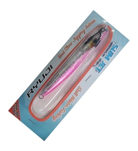 Ryuji Slim Jet 8cm 20gr Metal Jig Yem Pink Dot Glow