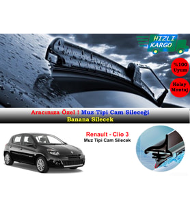 Renault Clio 3 Muz Silecek Takımı 2005-2011
