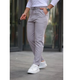 Erkek Beli Bağcıklı Jogger Pantolon