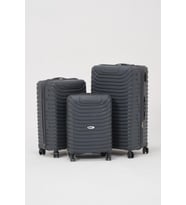 Gri 3 lü Set Silikon Kırılmaz PP Valiz (Çok Renkli)