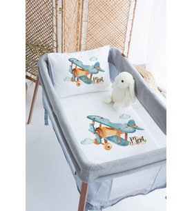 %100 Delux Pamuk Isme Özel 70x120 Park Yatak Nevresim Takımı
