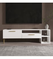 Parion Tv Ünitesi (Beyaz - Gold)