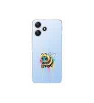 Redmi 12 ile uyumlu Splash arı tasarımlı şeffaf silikon kılıf