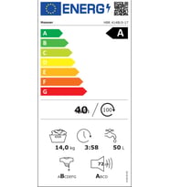 Hoover HBR 414BL9-17 A Enerji Sınıfı 14 kg 1400 Devir Wi-Fi Bağlantılı Çamaşır Makinesi