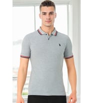 T9594 DEWBERRY ERKEK T-SHIRT-GRİ