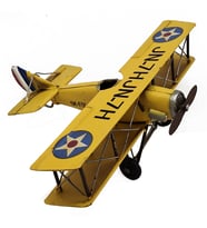 Curtiss JN-7H "Jenny" El Yapımı Dekoratif Uçak Modeli – Vintage Biplane Tasarımı