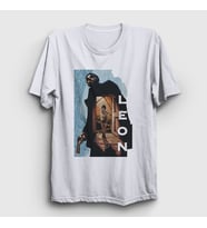 Presmono Unisex Beyaz Cover V2 Film Leon T-Shirt 246948tt