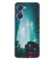 Vivo Y18 Kılıf Silikon Desen Özel Seri Night Cars 1619