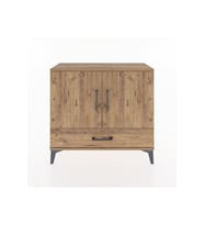 Arges Şifonyer 2 Raflı Tek Çekmeceli 2 Kapaklı 88x30x80 Çam-Çam
