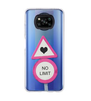 Poco X3 Pro / X3 NFC Uyumlu No Limit Tasarımlı Şeffaf Telefon Kılıfı