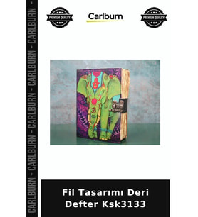 Özel Üretim Not Defteri Günlük Fil Tasarımı Deri Defter Ksk3133