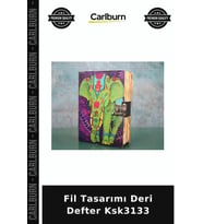 Özel Üretim Not Defteri Günlük Fil Tasarımı Deri Defter Ksk3133