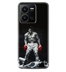 Vivo Y36 Kılıf Resimli Desenli Baskılı Silikon Muhammed Ali 1369