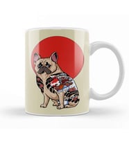 French Bulldog Yakuza Kupa Bardak Porselen