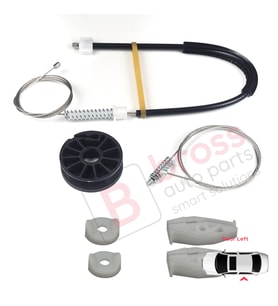 Renault Megane MK1 1996-2003 Cabrio Convertible 7700848450 İçin Elektrikli Arka Sol Cam Kriko Seti