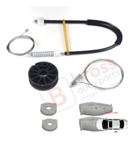 Renault Megane MK1 1996-2003 Cabrio Convertible 7700848450 İçin Elektrikli Arka Sol Cam Kriko Seti