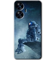 Realme C55 Kılıf HD Desen Baskılı Kılıf - Astronot Yalnızlığı