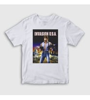 Presmono Unisex Çocuk Beyaz invasion Chuck Norris T-Shirt 257241tt (Beyaz)