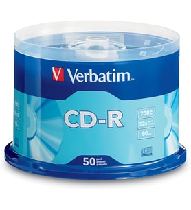 Verbatim Cd-R Boş Diskler 700 Mb 80 Dakika 52 X Kaydedilebilir Disk Veri Ve Müzik Için - 50'Li Paket (Çok Renkli)