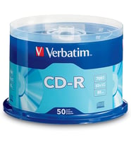Verbatim Cd-R Boş Diskler 700 Mb 80 Dakika 52 X Kaydedilebilir Disk Veri Ve Müzik Için - 50'Li Paket (Çok Renkli)