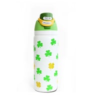 Owala 32 Oz Desenli FreeSip Kapaklı Vakumlu Spor & Outdoor Çelik Termos (Yeşil-Beyaz)
