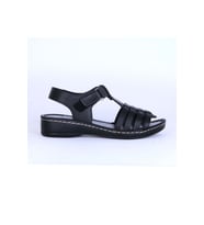 Moda Ayakkabı 185 Polero Kadın Yazlık Sandalet (Siyah)