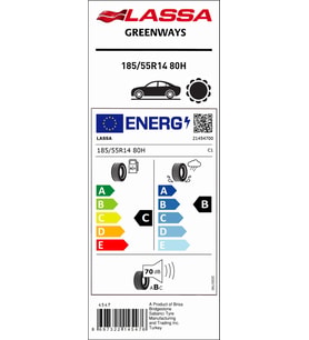 185-55R14 80H GREENWAYS