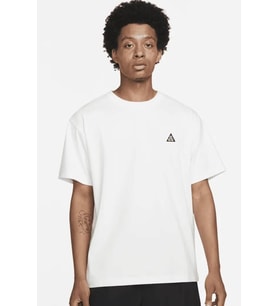 Nike Sportswear ACG Short Sleeve Loose Fit T-shirt Erkek Pamuklu Geniş Kalıp Tişört Beyaz