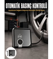 Kompakt Tasarımlı LED Işıklı Taşınabilir Diyafram Tip Kompresör Yeni Nesil