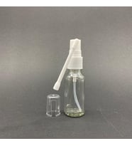 20ml şeffaf Cam Şişe, Ağız spreyli Şişe, 12 Adet, Oral Sprey, Ecza şişesi, Boş Cam şişe (Amber)