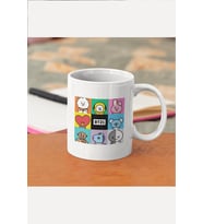BT21 Kolaj Kupa Bardak (Beyaz)