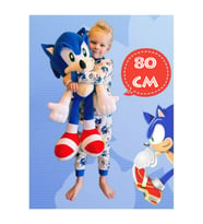 Xxl Kumaş Sonic Boom Hedgehog Kirpi Sonic Peluş Oyuncak Uyku & Oyun Arkadaşı Dev Boy 80 Cm. (Çok Renkli)