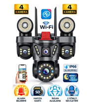 O-kam Pro OK-231Plus Premium 4 Lensli 12 Mp Wifi PTZ Güvenlik Kamerası