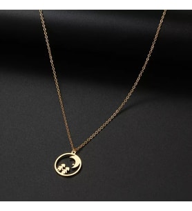 Kişiye Özel 925 Ayar Gümüş Arkadaşlar Kolye (Gold)