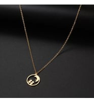 Kişiye Özel 925 Ayar Gümüş Arkadaşlar Kolye (Gold)