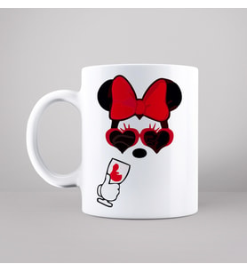 Minnie Mouse Sevgili Çift Tasarımlı Kupa