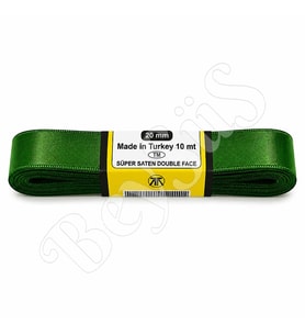 Saten Kurdele 20 mm Yeşil