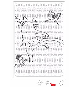 Cat Kedi Balarin Puzzle 240 Parça Yapboz