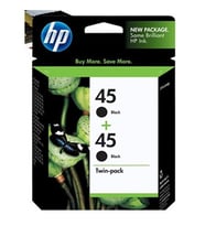 Hp 45 Black Siyah 42Ml 51645Aa 2Li Paket Kartuş Cc625A(450.10.20.0371)