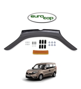 EUROCAP Fiat Doblo Ön Kaput Koruyucu Rüzgarlık 3mm (ABS) 2015-›