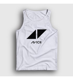 Presmono Unisex Beyaz Logo Dj Avicii Atlet 438992tt (Beyaz)