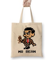 Mr Bean Pixel Character Bez Çanta Uzun Saplı
