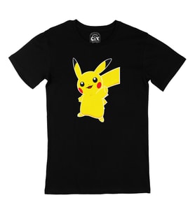 Pikachu Siyah Tişört