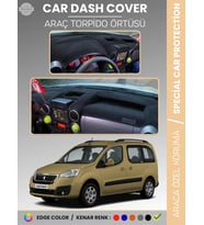 Peugeot PARTNER (2015-2020) Torpido Örtüsü Panel Koruma Torpido Koruma Tam Uyum Kaymaz Özel Kesim