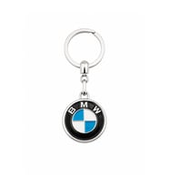 BMW Logolu Krom Kaplama Oto Anahtarlığı, 9cm x 3.5cm, Şık Hediyelik Araç Aksesuar