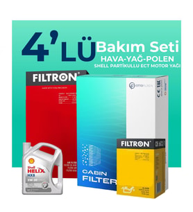 Filtron Mercedes S320 Filtre Bakım Seti Shell Motor Yağlı (1999-2006) 4 Lü