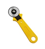 Kırkyama Patchwork Makası Bıçağı 45mm Sarı Döner Rulet Bıçak Elişi
