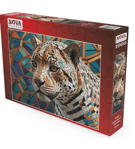 Nova Puzzle 1000 Parçalı Mozaik Jaguarın Derin Bakışı Puzzle - 41207