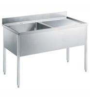 Electrolux Professional Tek Evyeli Tezgah, Evyesi 600x500 Mm, Damlalığı Sağda - 1400 Mm LG1416DXPN